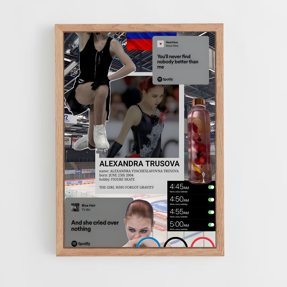 Poster Alexandra trusova empreinte – affiche Patinage artistique (vue 4)